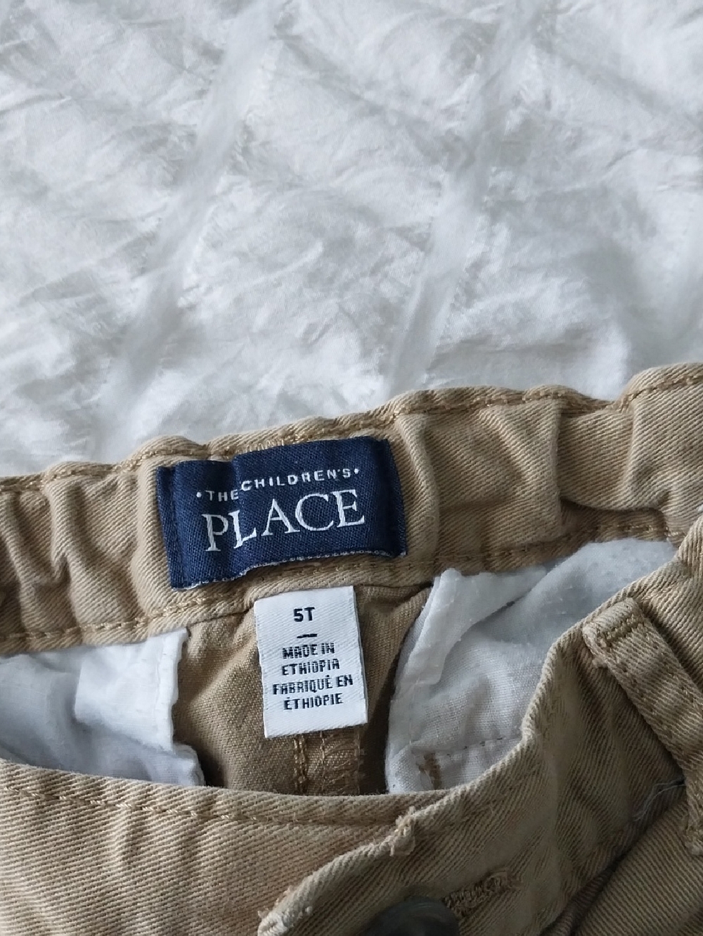 5T Elastic Waist Jogger Jeans and Khaki Pants Set - Blue & Tan - Picture 2 of 7